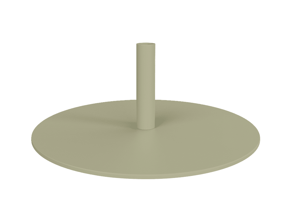 Pied base vert sauge sablé mat pour lampadaire sans fil PARANOCTA